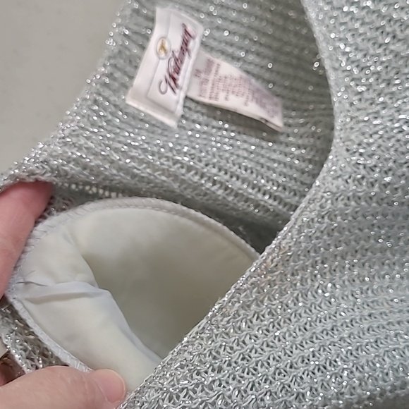 💥3for$12💥 VINTAGE Worthington women's silver sweater tunic size 3X - Picture 4 of 9